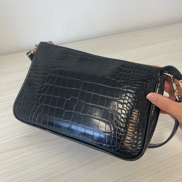 POPPY LISSIMAN BLACK CROC PURSE - Picture 3 of 9